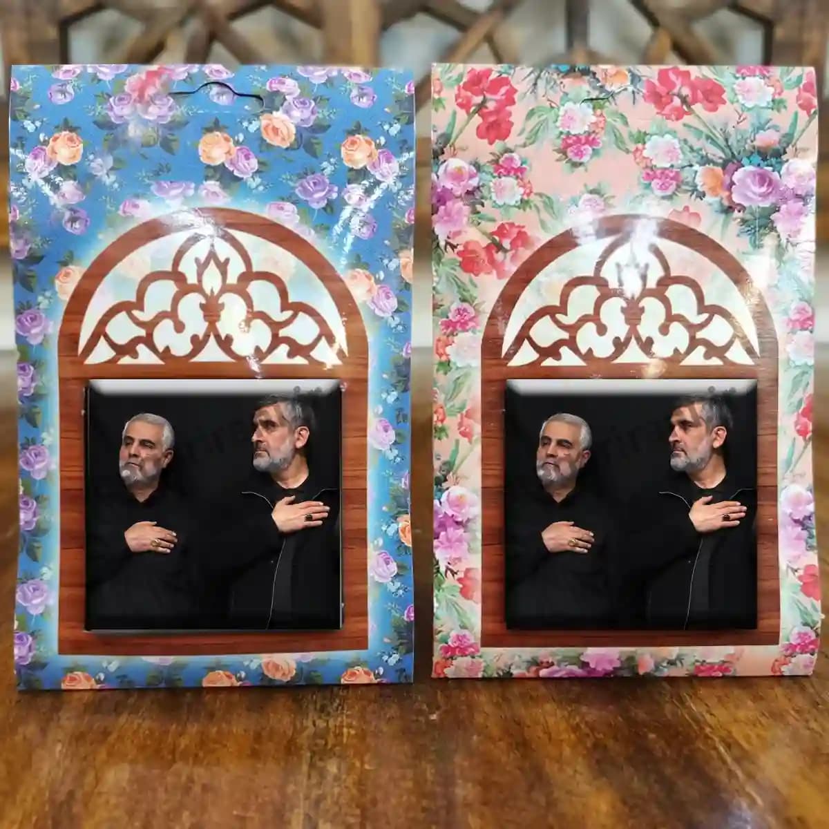 تندیس کاشی پنجره ای شهید حاج قاسم مدل 2ZG127 — تصویر ۵