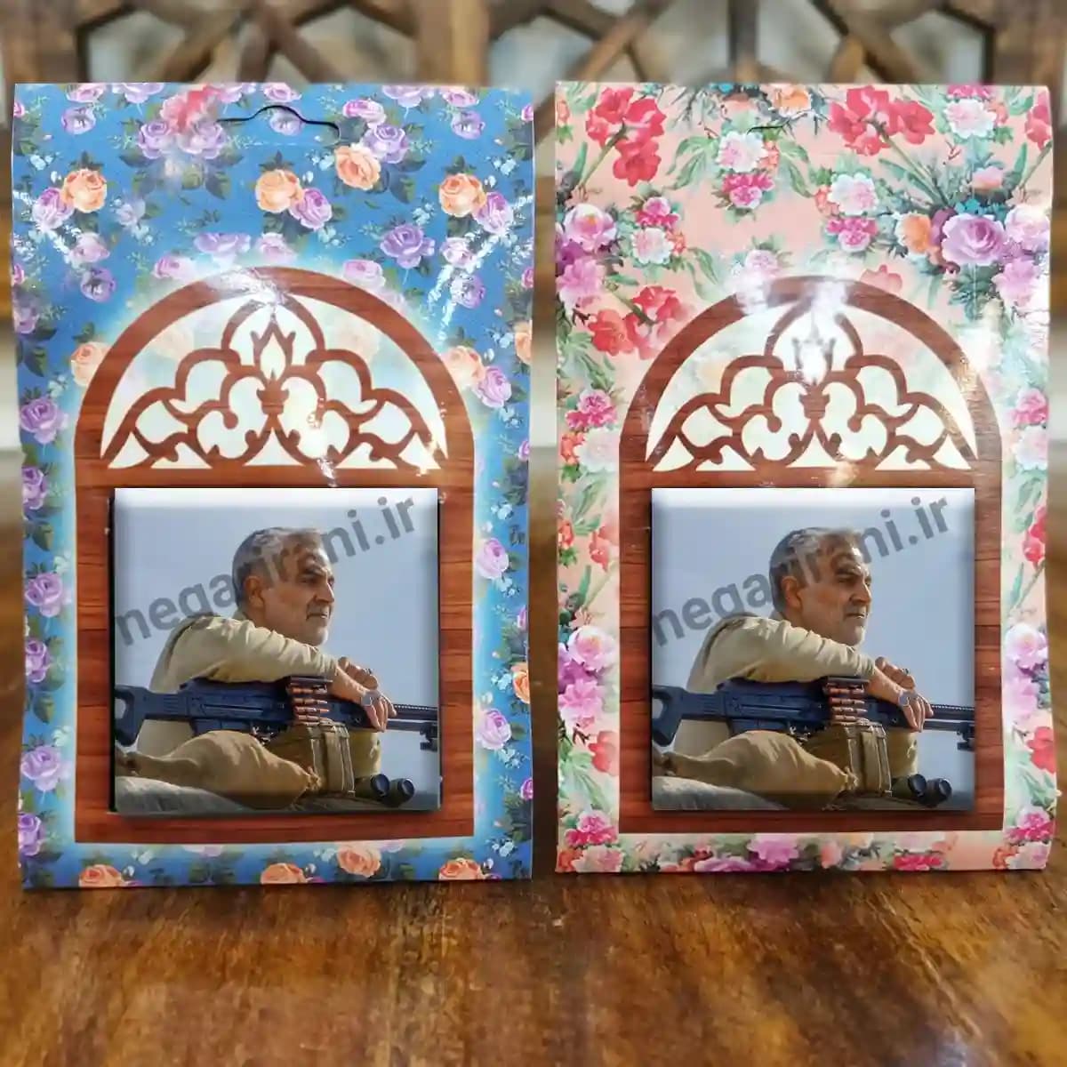 تندیس کاشی پنجره ای سردار سلیمانی مدل 2ZG124 — تصویر ۵