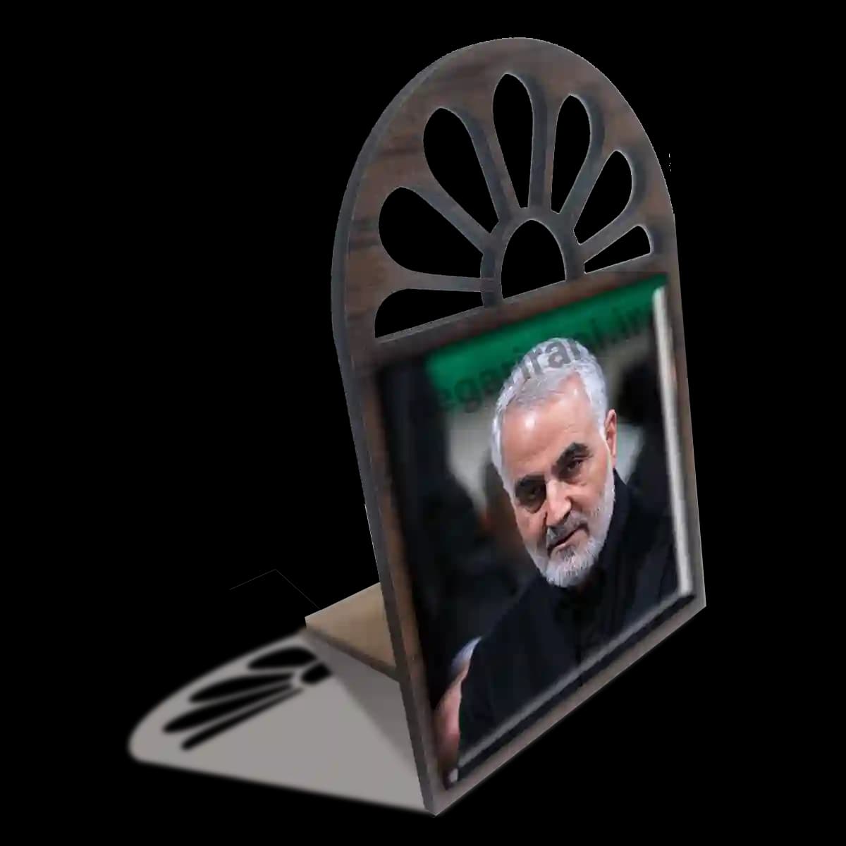 تندیس کاشی پنجره ای سردار سلیمانی و پدرش مدل 2ZG122 — تصویر ۴