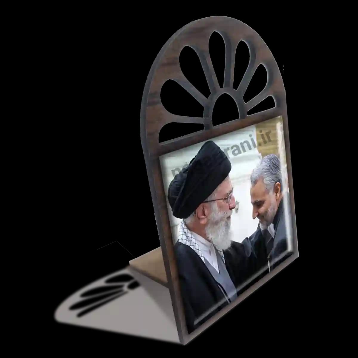 تندیس کاشی پنجره ای رهبر با حاج قاسم مدل 2ZG100 — تصویر ۴