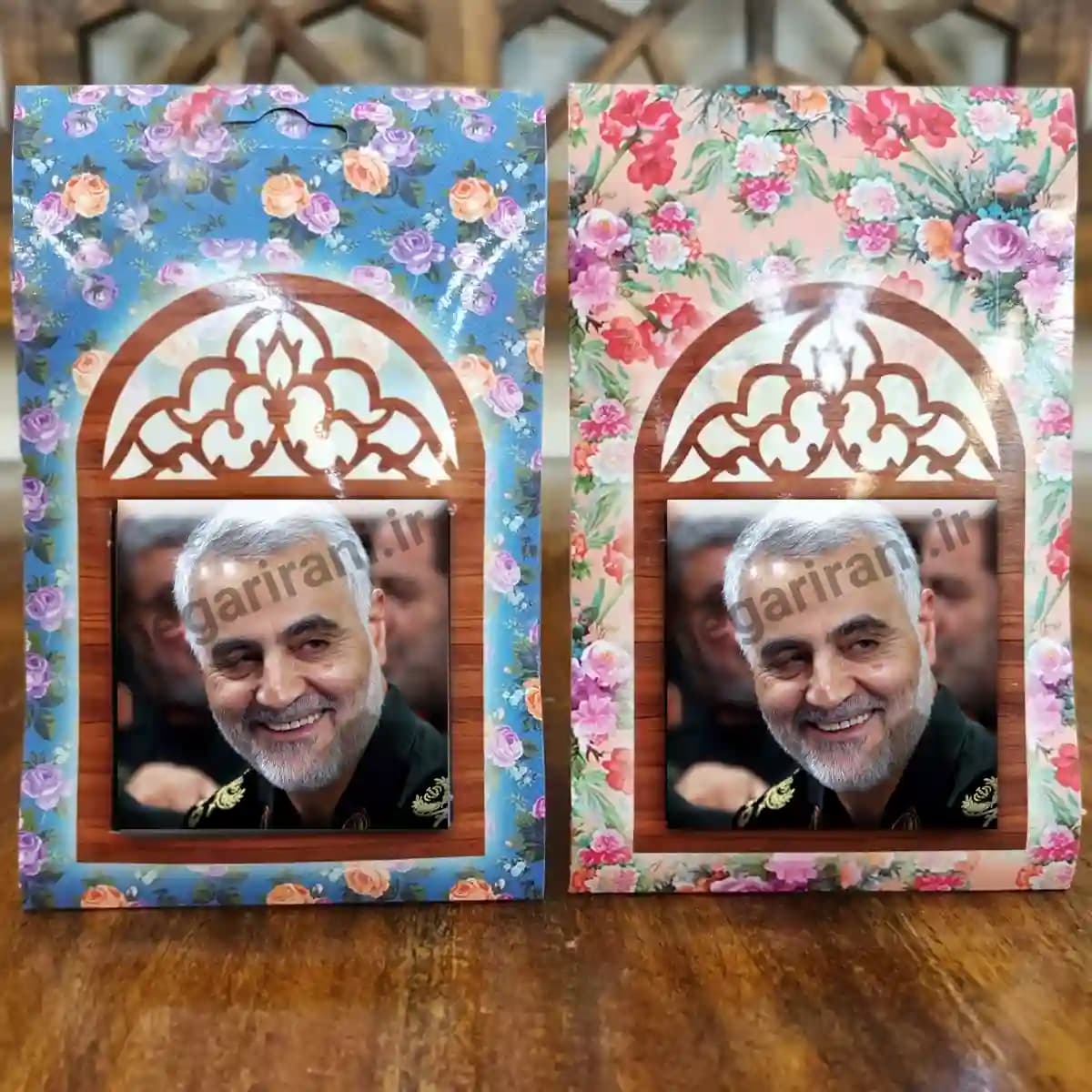 تندیس کاشی پنجره ای شهید حاج قاسم سلیمانی مدل 2ZG91 — تصویر ۵