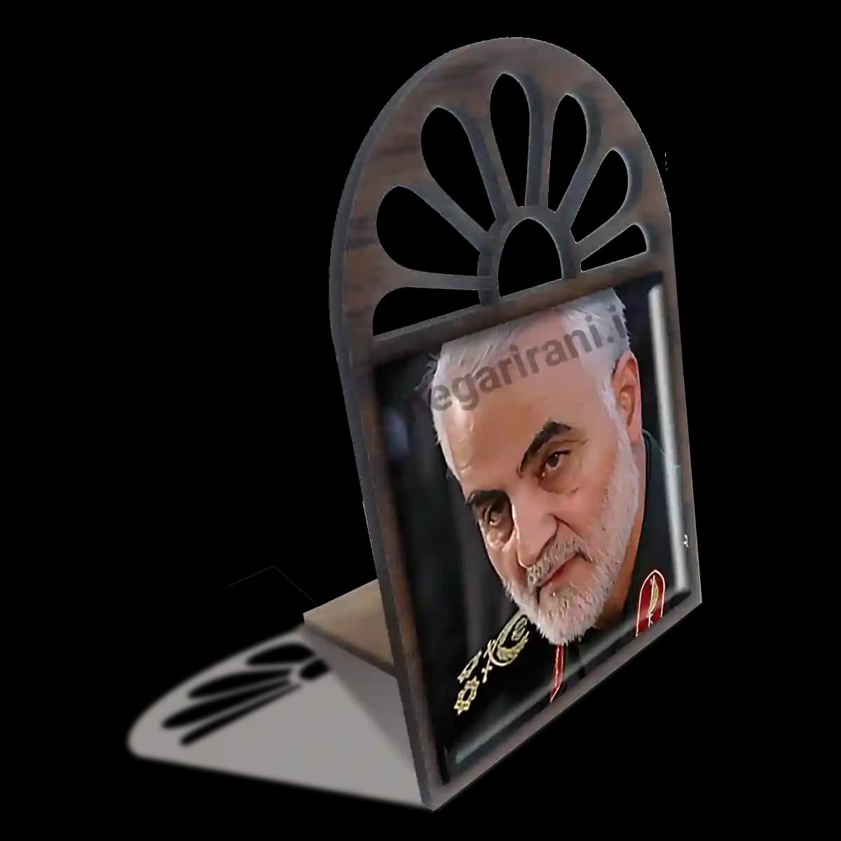 تندیس کاشی پنجره ای حاج قاسم سلیمانی مدل 2ZG88 — تصویر ۴