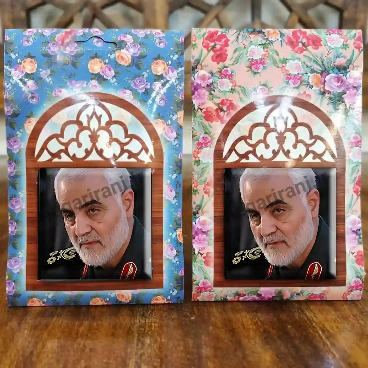 تندیس کاشی پنجره ای حاج قاسم سلیمانی مدل 2ZG88 — تصویر ۵
