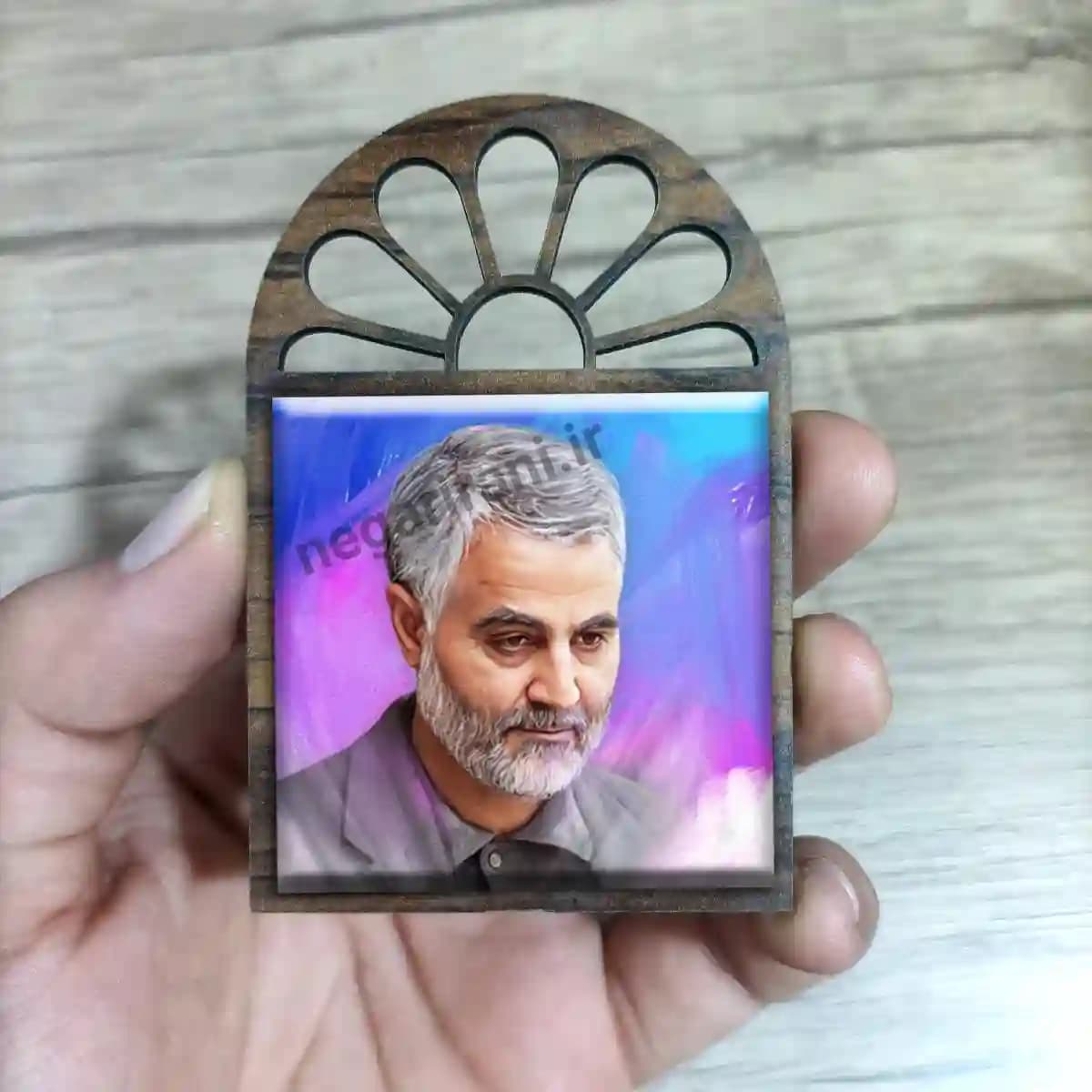 تندیس کاشی پنجره ای نقاشی شده سلیمانی مدل 2ZG83 — تصویر ۳