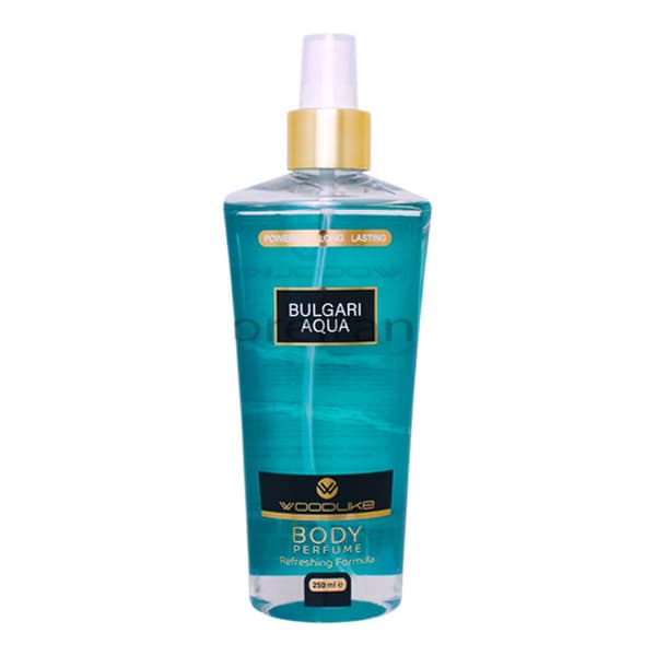 بادی اسپلش مردانه وودلایک مدل Bulgari Aqua حجم 250 میل — تصویر ۲