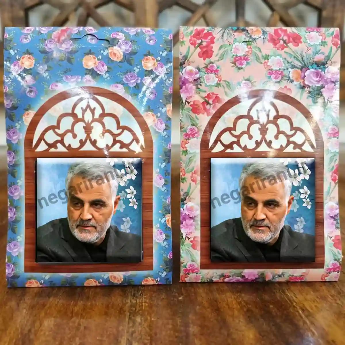 تندیس کاشی پنجره ای شهید سلیمانی مدل 2ZG32 — تصویر ۵