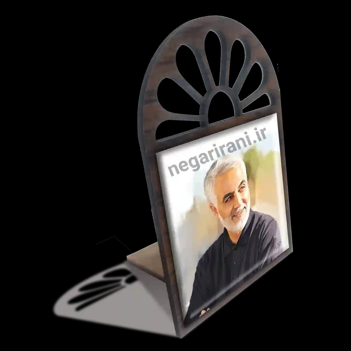 تندیس کاشی پنجره ای نقاشی حاج قاسم مدل 2ZG16 — تصویر ۴