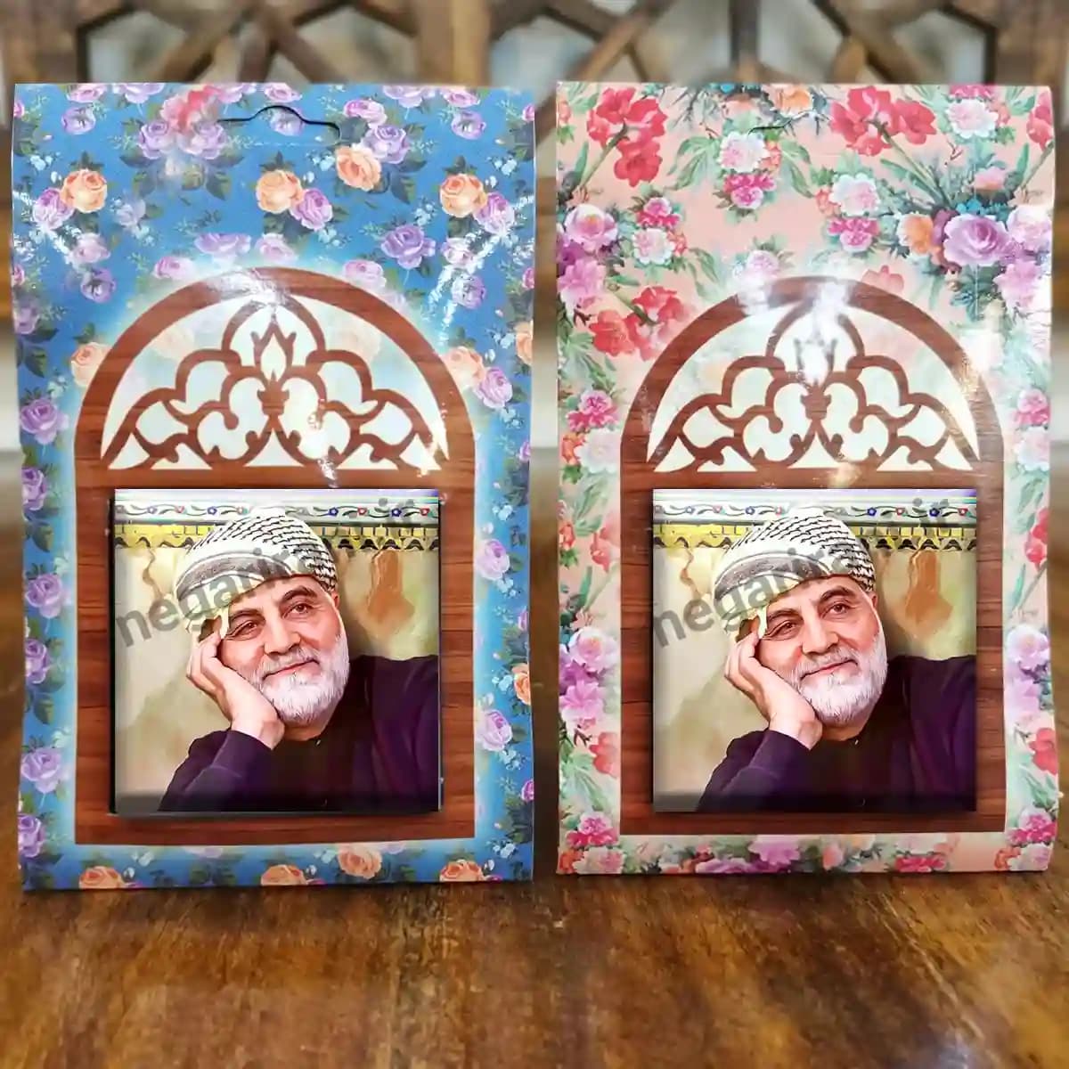 تندیس کاشی پنجره ای حاج قاسم سلیمانی مدل 2ZG5 — تصویر ۵