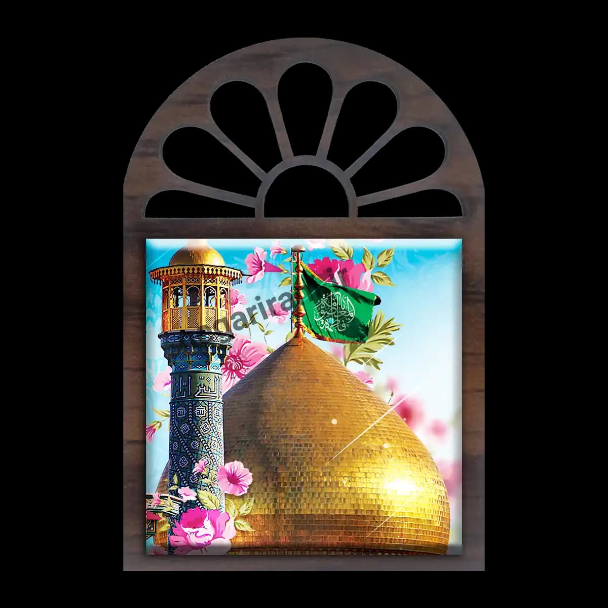 تندیس کاشی پنجره ای حرم حضرت معصومه (س) مدل 2M 5 — تصویر ۲