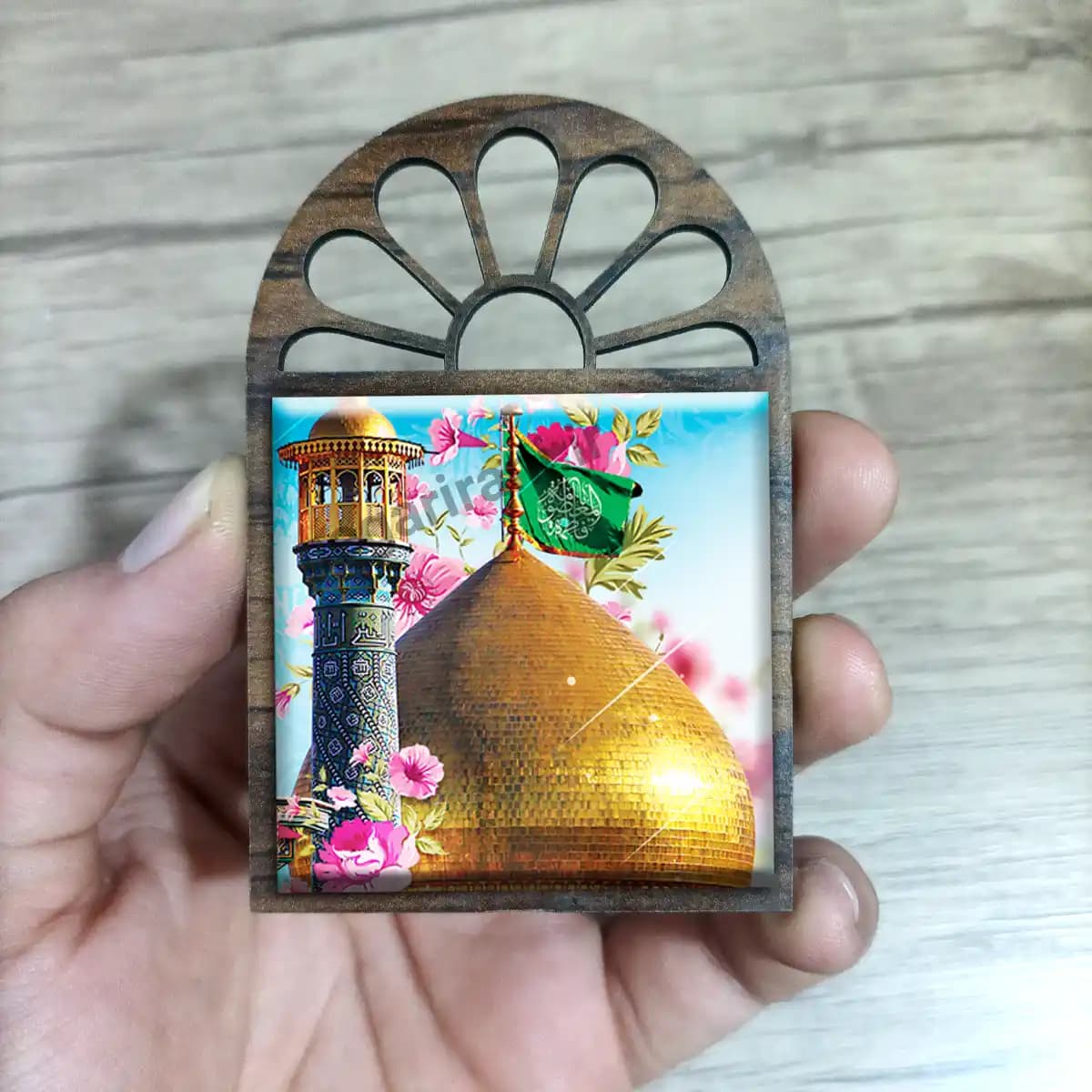 تندیس کاشی پنجره ای حرم حضرت معصومه (س) مدل 2M 5 — تصویر ۳