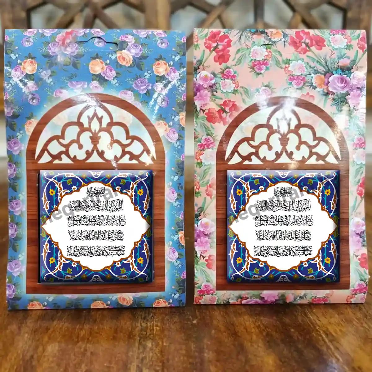 تندیس کاشی پنجره ای دعای فرج مدل 2O 44 — تصویر ۵