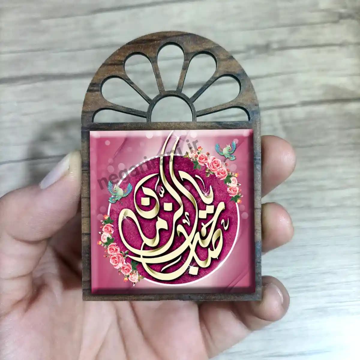 تندیس کاشی پنجره ای یا صاحب الزمان مدل 2O 40 — تصویر ۳