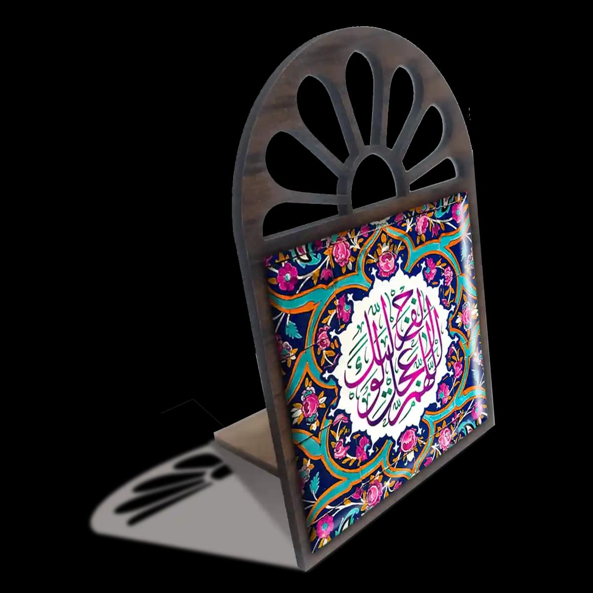 تندیس کاشی پنجره ای اللهم عجل لولیک الفرج مدل 2O 18 — تصویر ۴