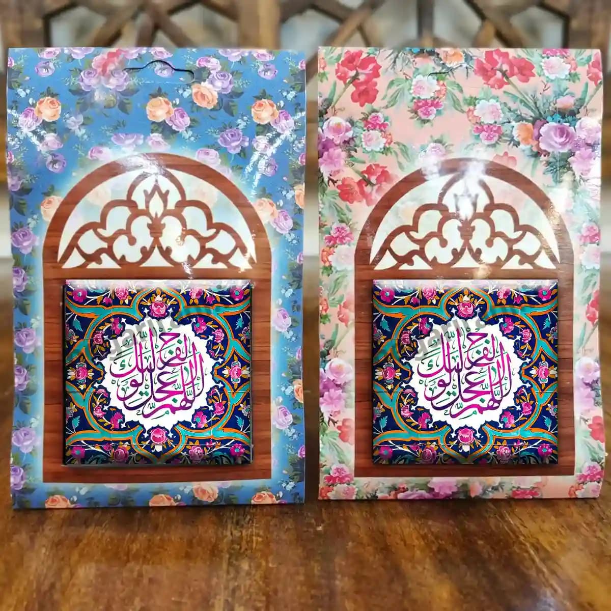 تندیس کاشی پنجره ای اللهم عجل لولیک الفرج مدل 2O 18 — تصویر ۵