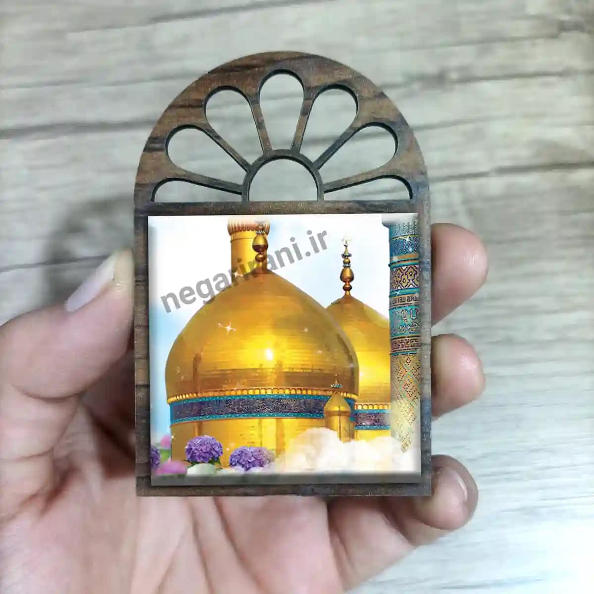 تندیس کاشی پنجره ای گنبد امام جواد (ع) مدل 2L 6 — تصویر ۳