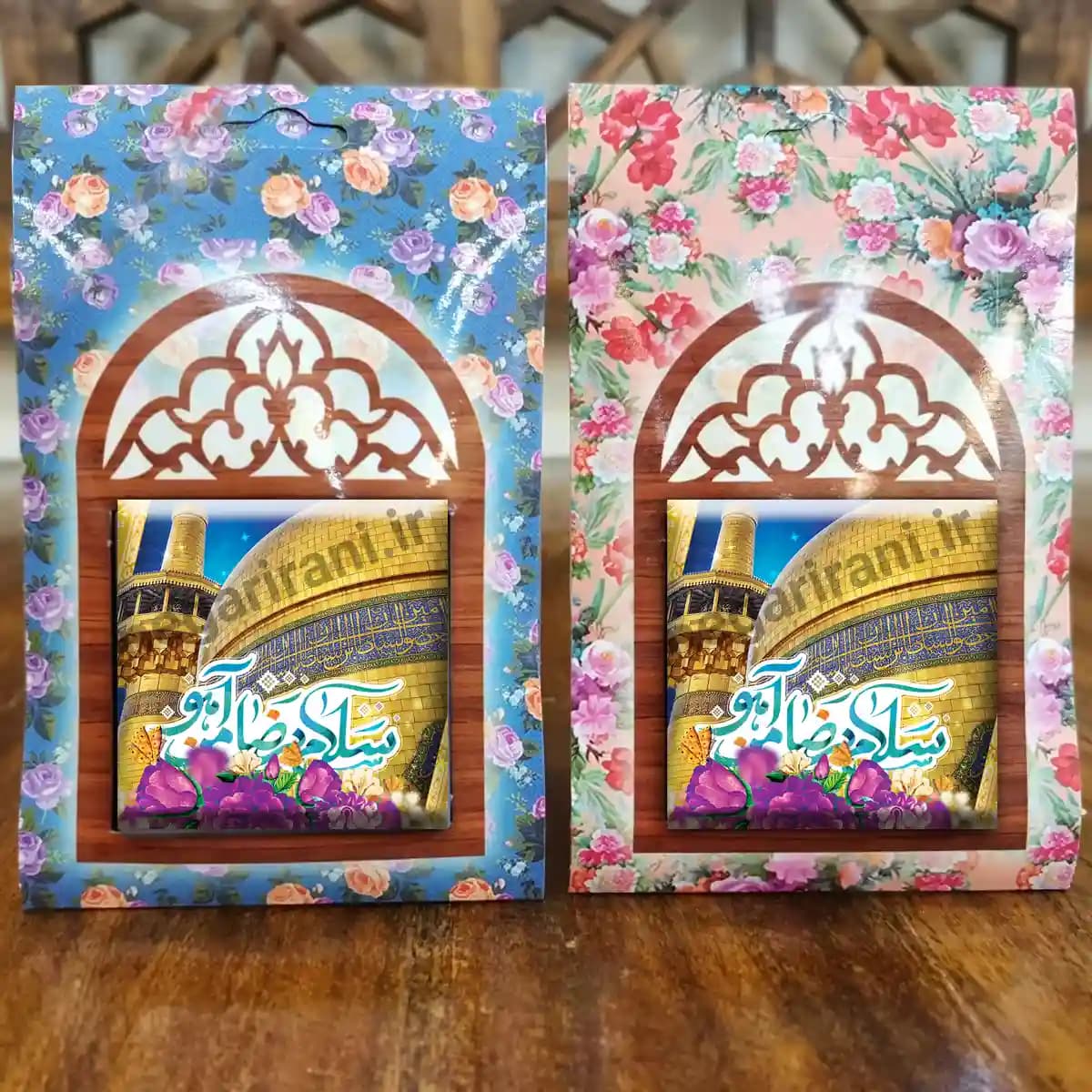 تندیس کاشی پنجره ای سلام بر ضامن آهو مدل 2K 22 — تصویر ۵