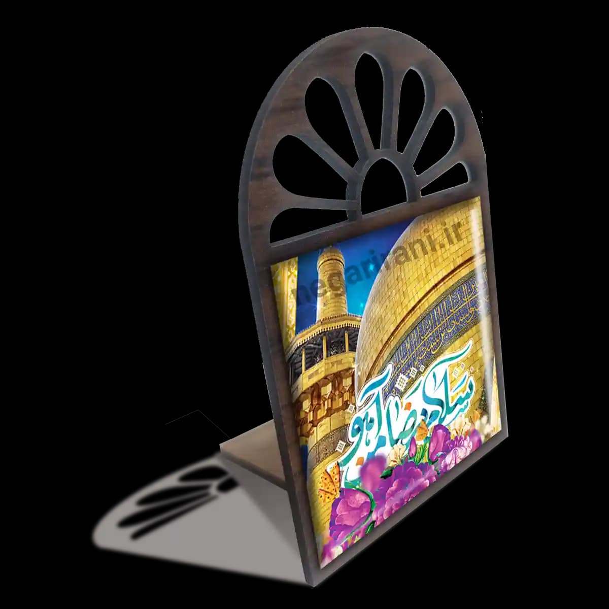 تندیس کاشی پنجره ای سلام بر ضامن آهو مدل 2K 22 — تصویر ۴