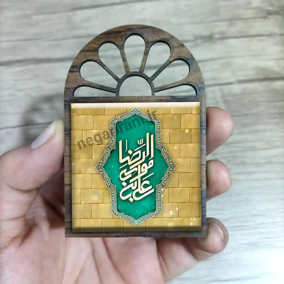 تندیس کاشی پنجره ای علی بن موسی الرضا مدل 2K 20 — تصویر ۳