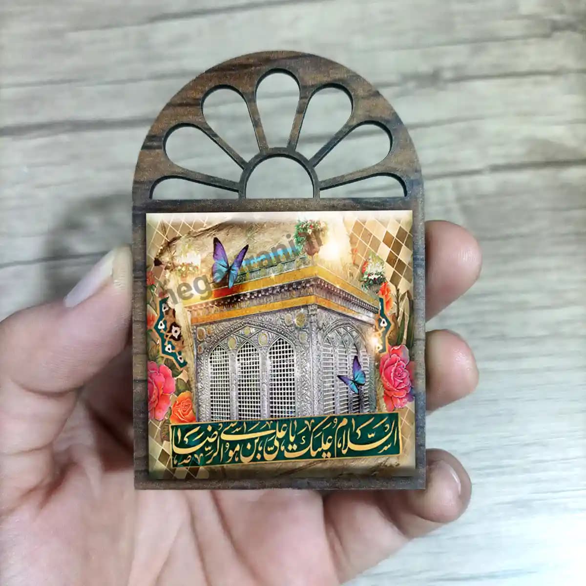 تندیس کاشی پنجره ای ضریح امام رضا (ع) مدل 2K 5 — تصویر ۳