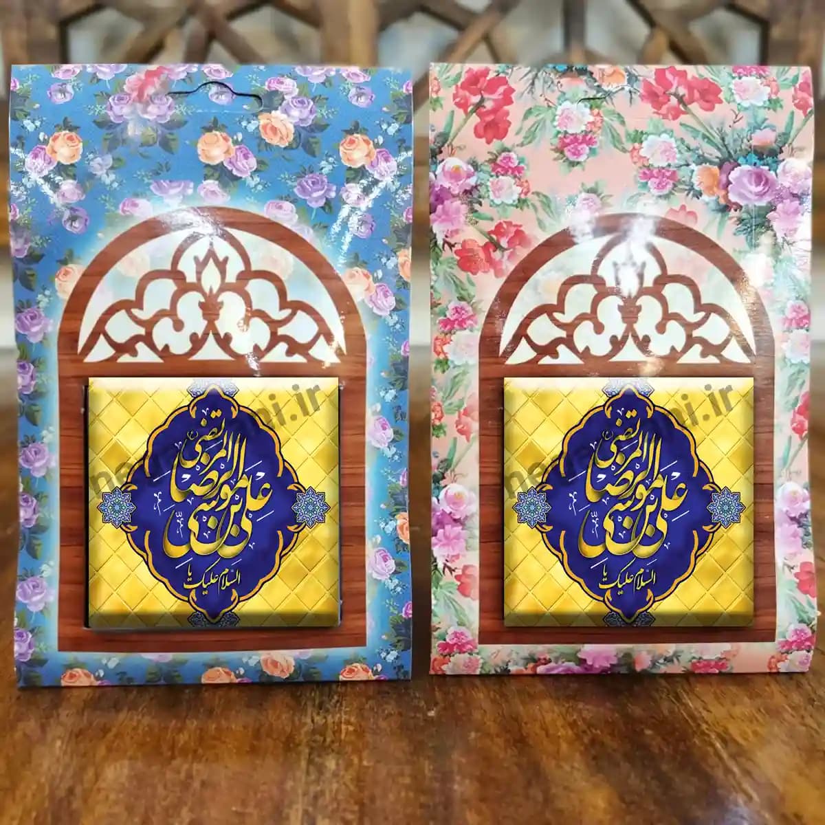 تندیس کاشی پنجره ای السلام علیک یا علی بن موسی الرضا مدل 2K 1 — تصویر ۵