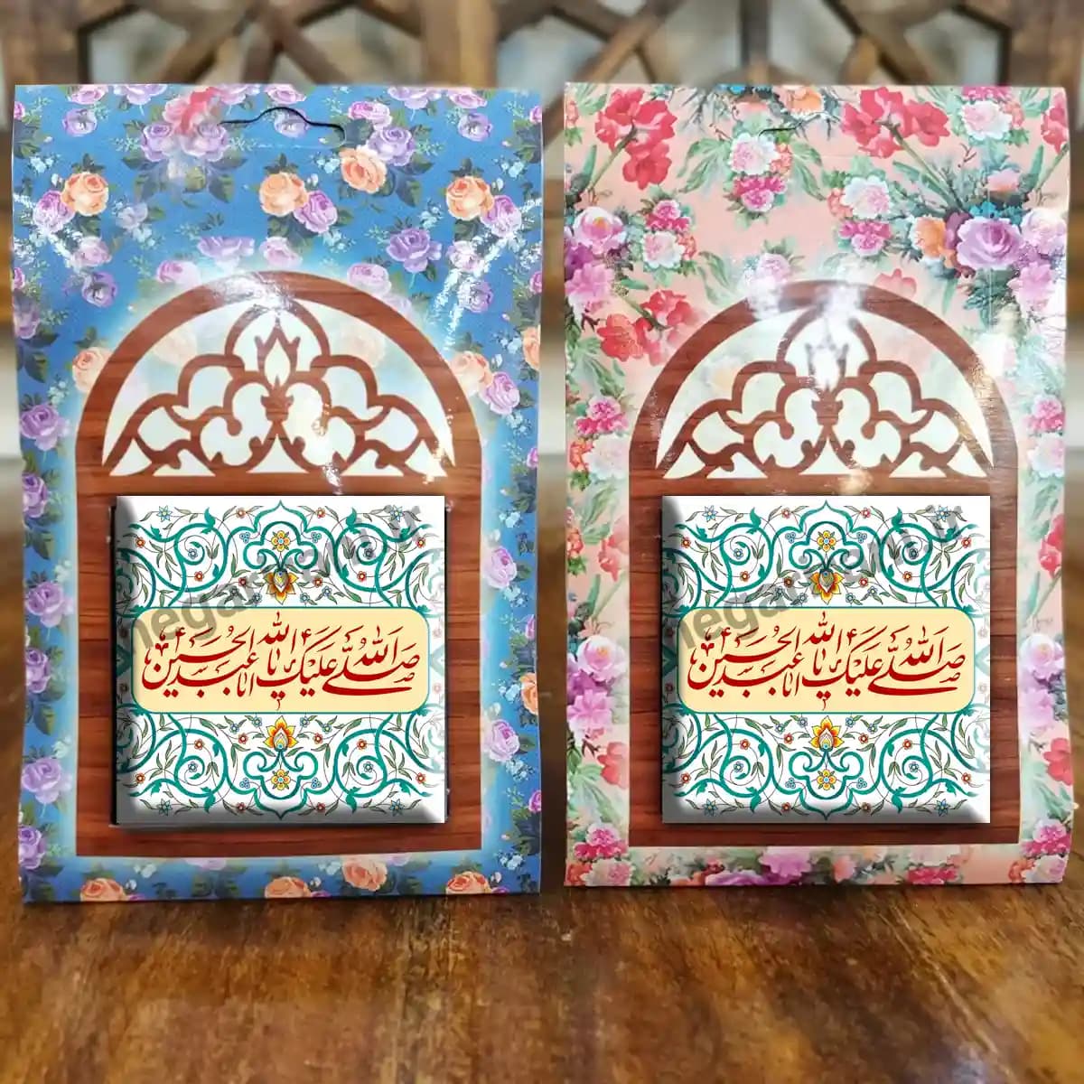 تندیس کاشی پنجره ای صلی الله علیک یا اباعبدالله الحسین مدل 2F44 — تصویر ۵