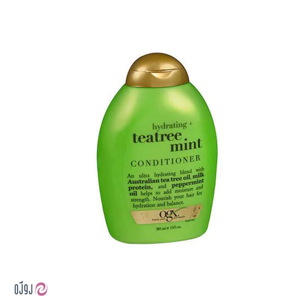 شامپو اوجی ایکس OGX مدل درخت چای و نعناع TEA TREE MINT
