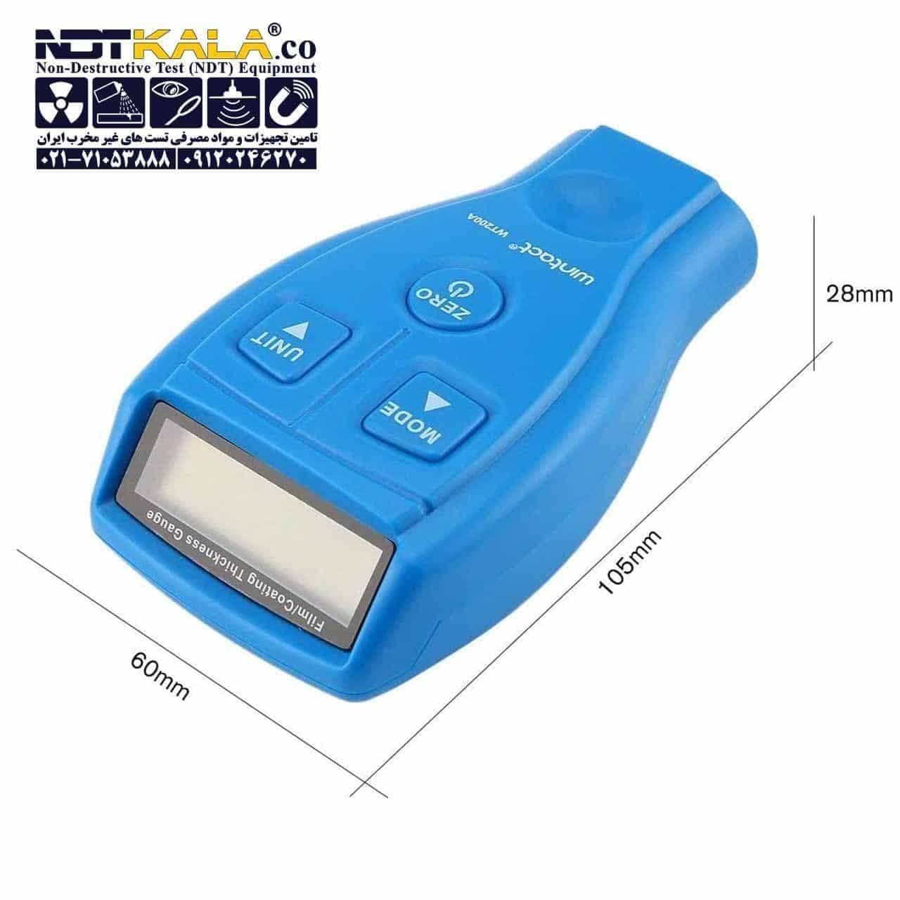 ضخامت سنج رنگ و پوشش وینتکت Wintact WT200A — تصویر ۲