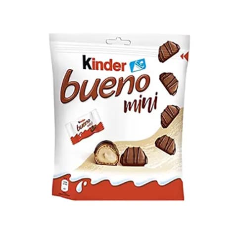شكلات شيري كيندر بوينو ميني 20 عددي با طعم فندق (108 گرم) Kinder Bueno Mini Chocolate — تصویر ۴