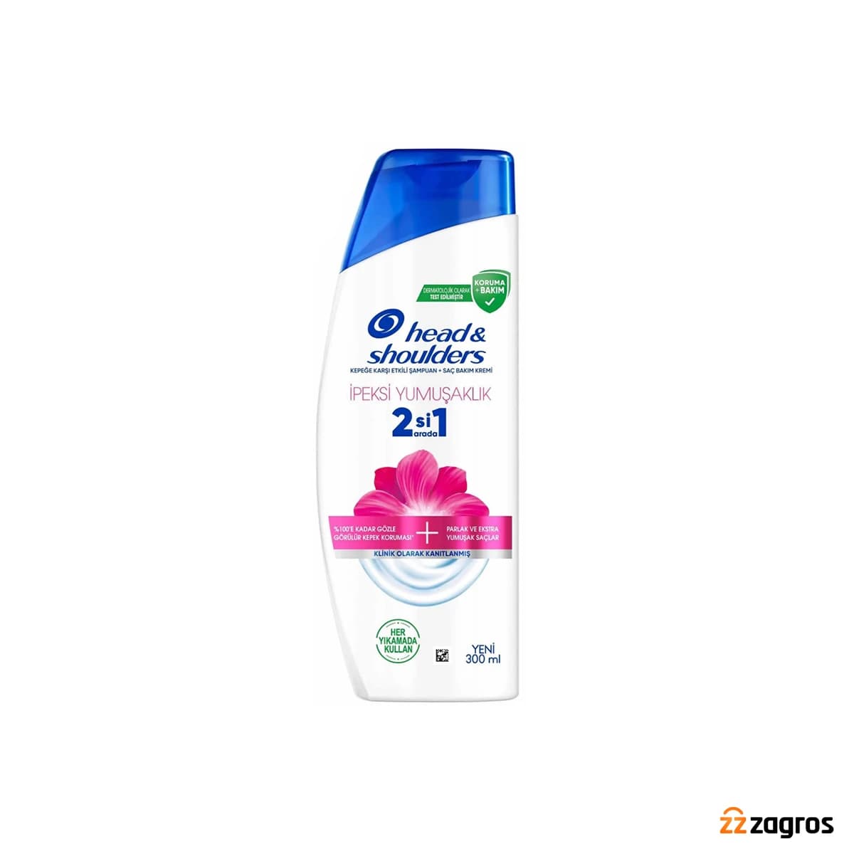 شامپو نرم كننده و حالت دهنده دو در يك هد اند شولدرز مدل Silky Softness حجم 300ميلي ليتر — تصویر ۲
