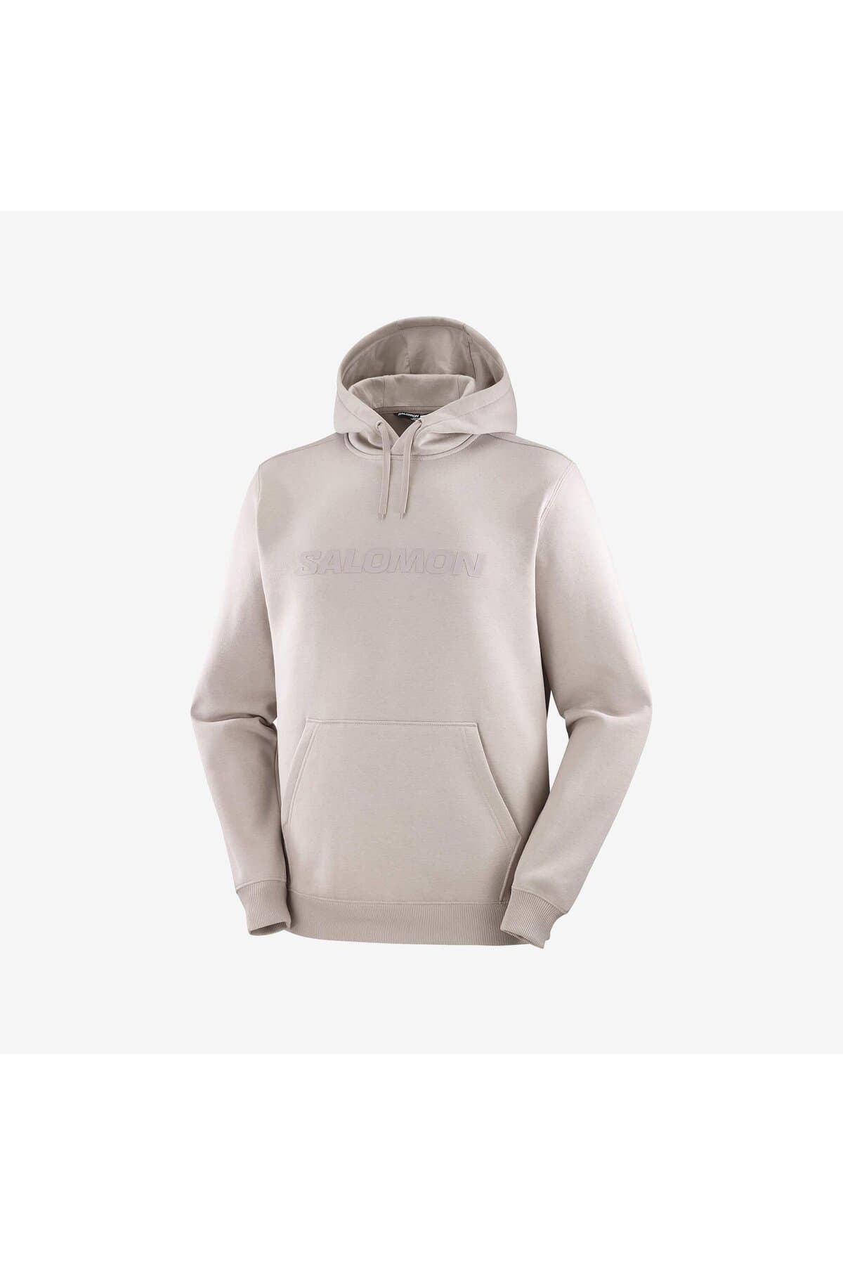 سویشرت اسپرت سالومون مردانه پنبه-پلی استر بژ راسته Regular/رگولار اسپرت | Salomon LC2525500 TR