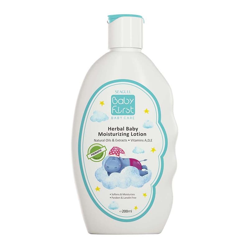 لوسیون مرطوب کننده گیاهی کودک سی گل مدل BabyFirst حجم 200 میلی لیتر