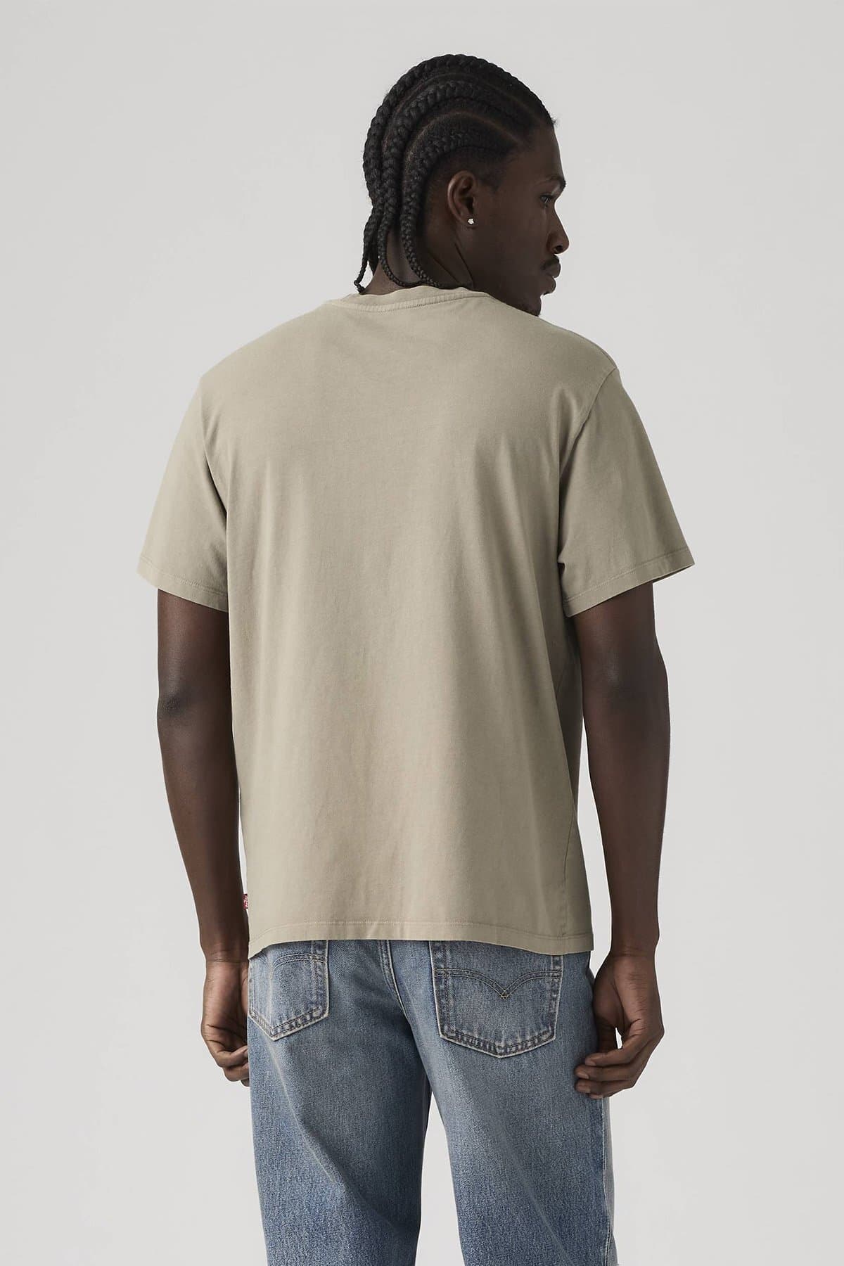 تی شرت لیوایز مردانه پاموک بژ راسته Regular/رگولار Regular/رگولار Daily/روزانه | Levi’s p00002631 TR — تصویر ۴
