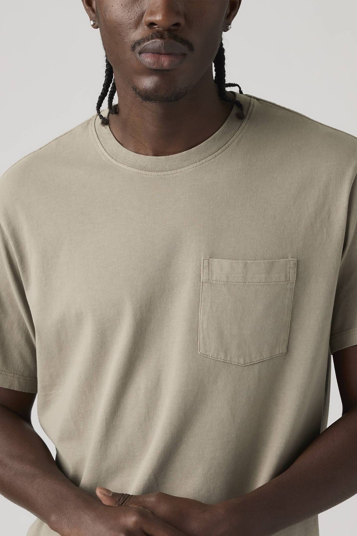 تی شرت لیوایز مردانه پاموک بژ راسته Regular/رگولار Regular/رگولار Daily/روزانه | Levi’s p00002631 TR — تصویر ۲