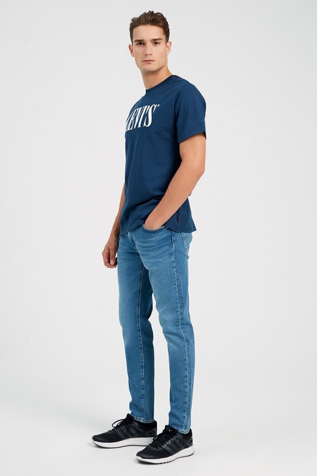 شلوار جین لیوایز مردانه جین آبی Slim/اسلیم فیت فاق نرمال Slim/اسلیم فیت کژوال/روزمره | Levi’s 28833-078720010