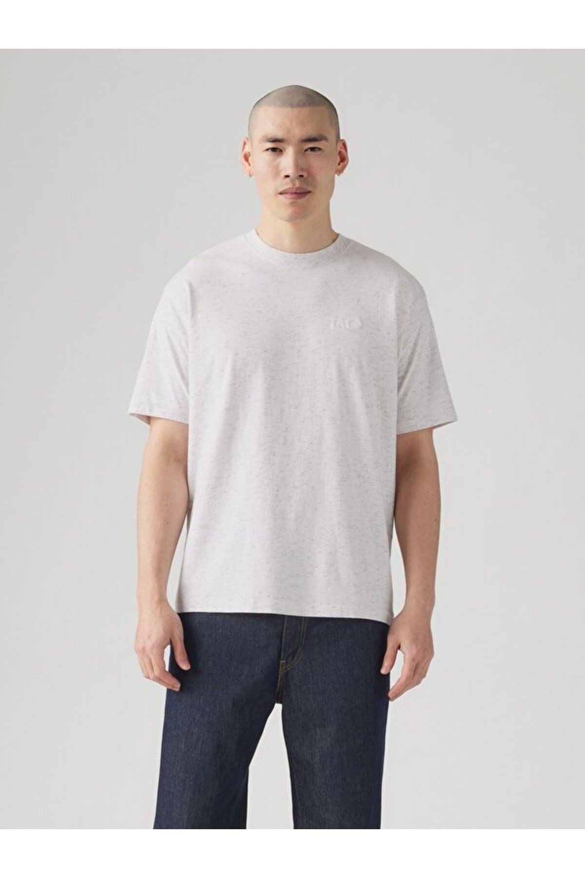 تی شرت لیوایز مردانه پنبه ای آبی راسته Regular/رگولار بیسیک کژوال/روزمره | Levi’s A063701420 PK