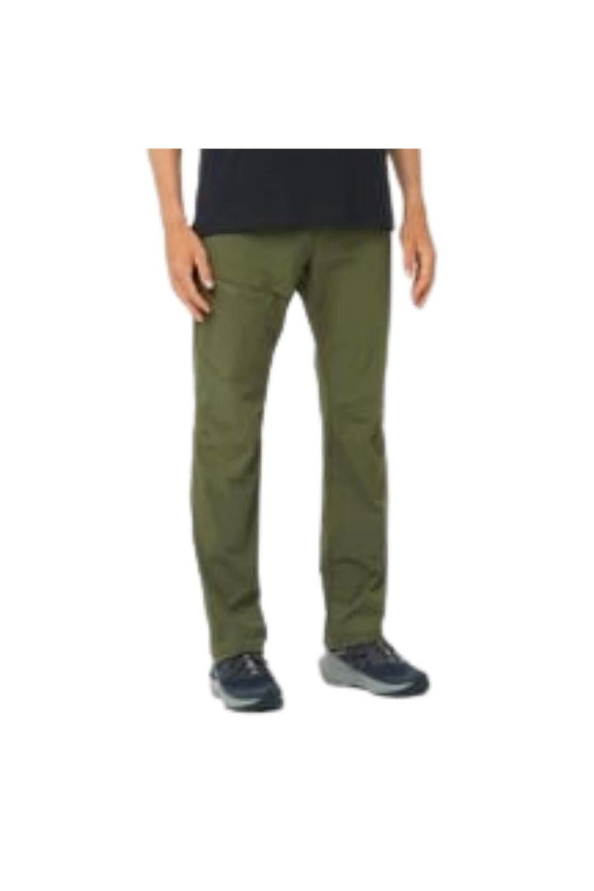 شلوار اسپرت سالومون مردانه پارچه خاکی بیزینس راسته Slim Fit/اسلیم فیت فاق نرمال Regular/رگولار Daily/روزانه | Salomon LC2216800 BD