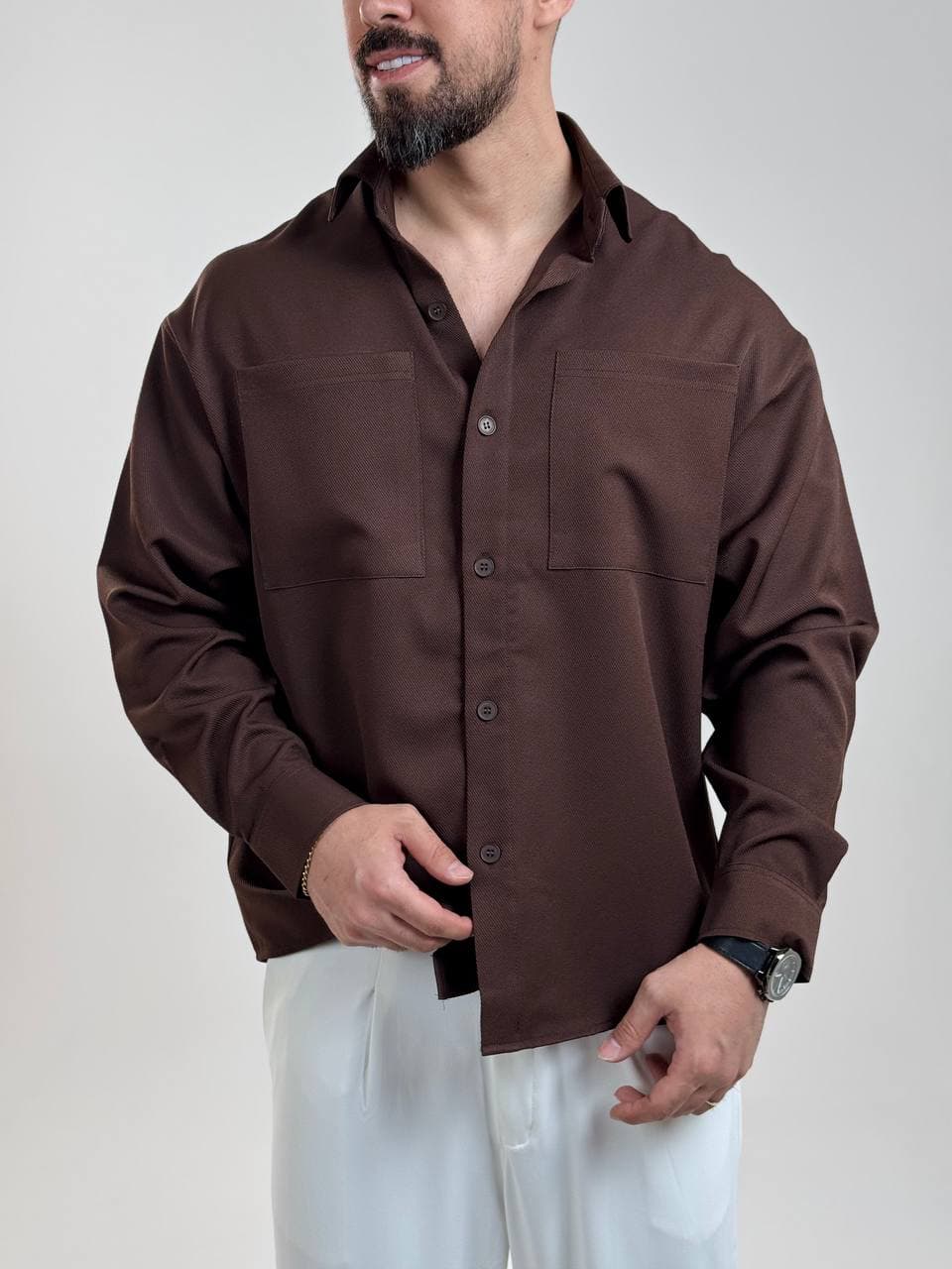 پیراهن پائیزه پارچه مازراتی برند Giesto موکائی کد SH427CC