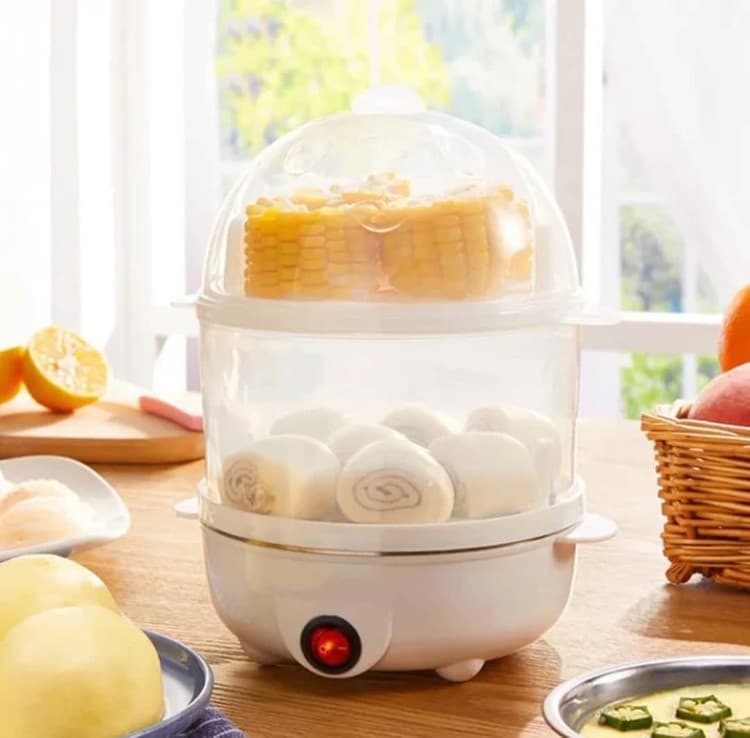 تخم مرغ پز برقی دوطبقه 14 تایی مدل EGG STEAMER — تصویر ۵