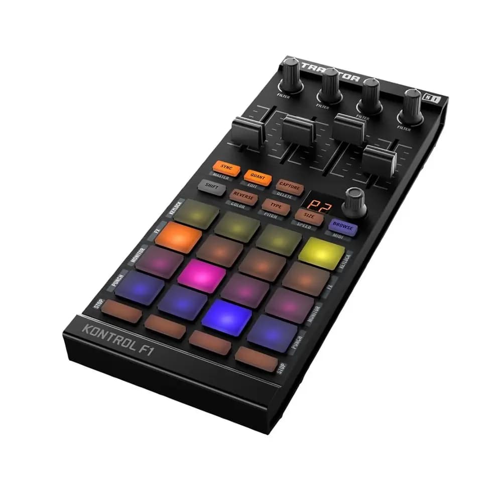 دستگاه دی جی کنترلر نیتیو اینسترو منت مدل Traktor Kontrol F1 — تصویر ۳
