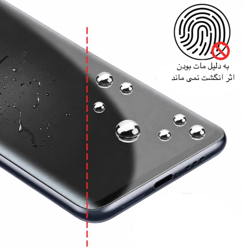 گلس OnePlus Nord CE 4 مدل نانو هیدروژل مات — تصویر ۳