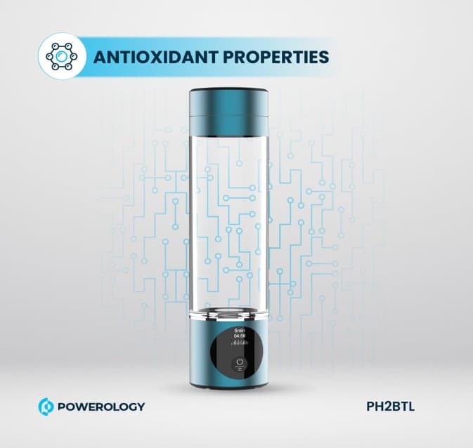 بطری هیدروژنه‌ساز آب پاورلوژی مدل Powerology Hydrogen Reach Water — تصویر ۸