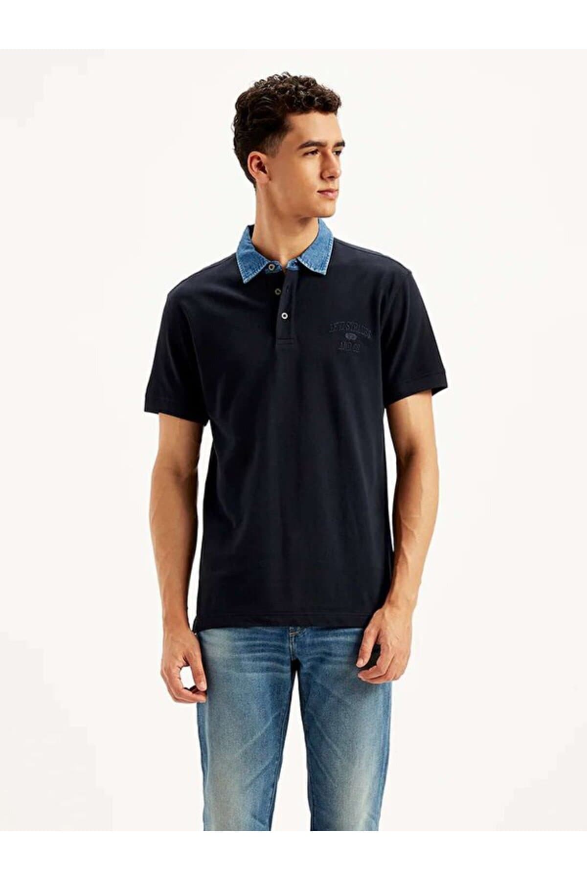 پولوشرت لیوایز مردانه پاموک آبی راسته Regular/رگولار کژوال/روزمره | Levi’s 0003V00000 PK