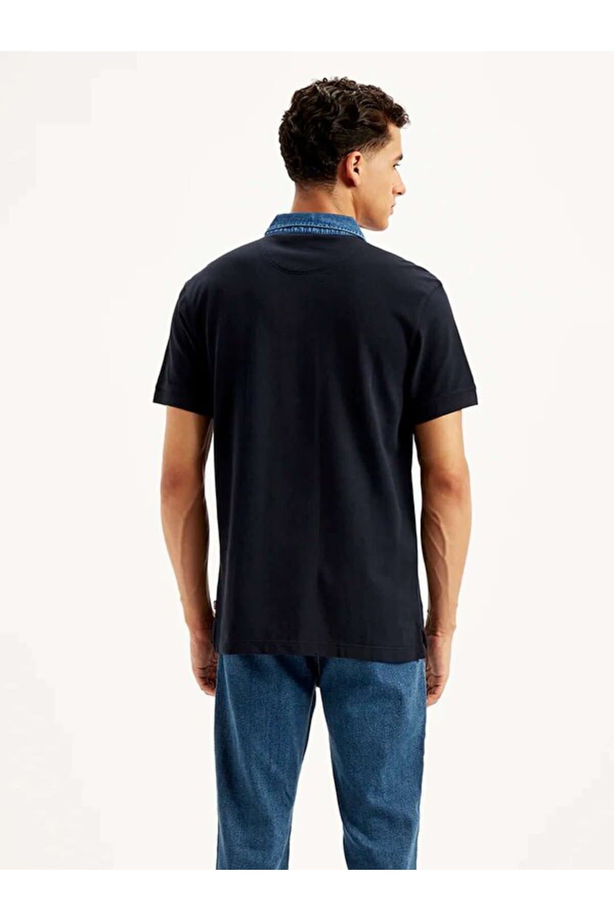 پولوشرت لیوایز مردانه پاموک آبی راسته Regular/رگولار کژوال/روزمره | Levi’s 0003V00000 PK — تصویر ۲