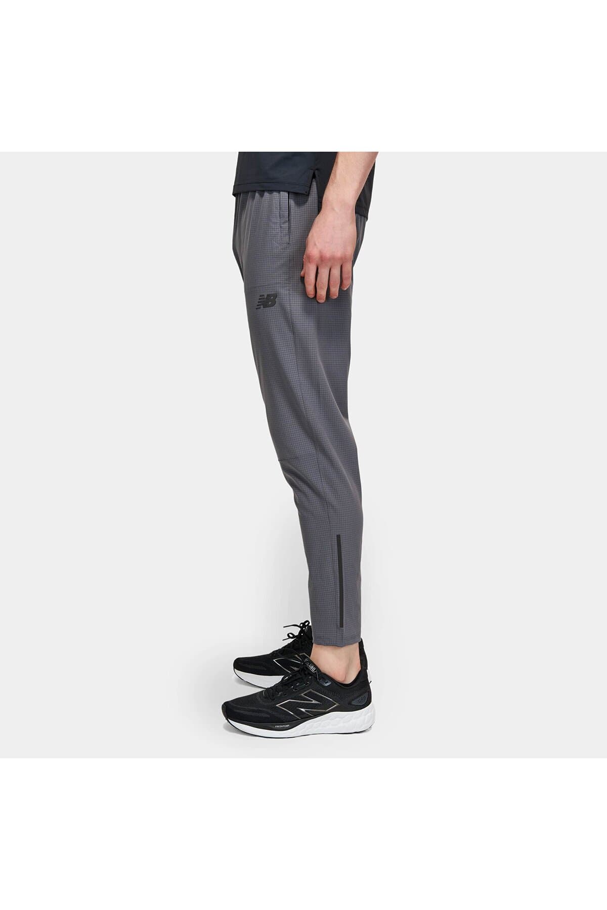 شلوار ورزشی نیو بالانس مردانه خاکستری اسپرت رنگارنگ فاق نرمال آستین بلند اسپرت | New Balance NWBMNP1446-ANT-STD TR — تصویر ۲