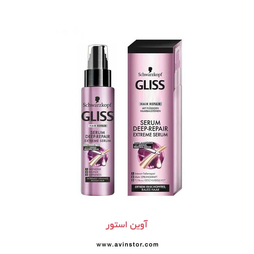 سرم ترمیم کننده عمقی موی گلیس مدل Deep Repaire