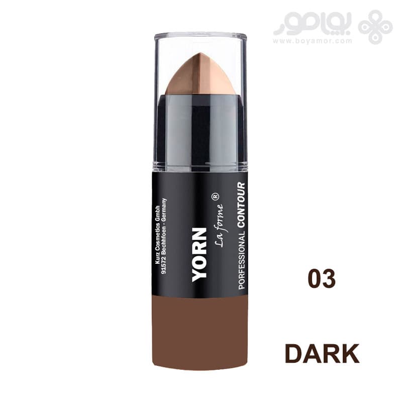 استیک کانتور و هایلایتر یورن رنگ Dark شماره 03 — تصویر ۲