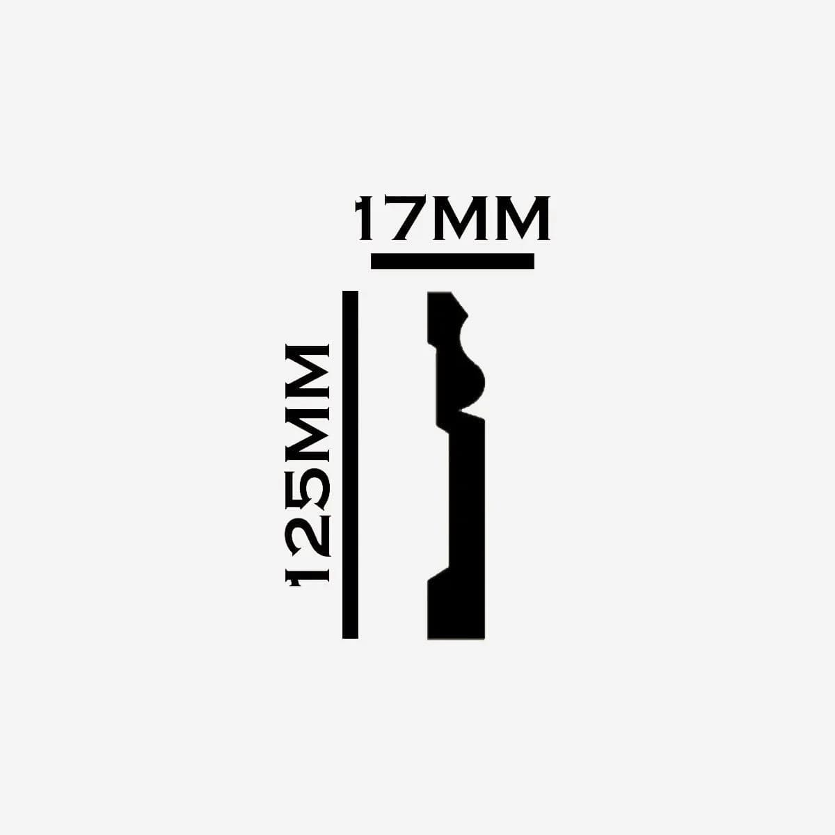 قرنیز پلی یورتان کد D037-125T — تصویر ۳