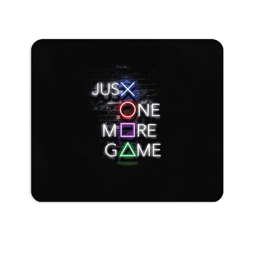 ماوس پد پیکد طرح JUST ONE MORE GAME کد PCD-MP1323