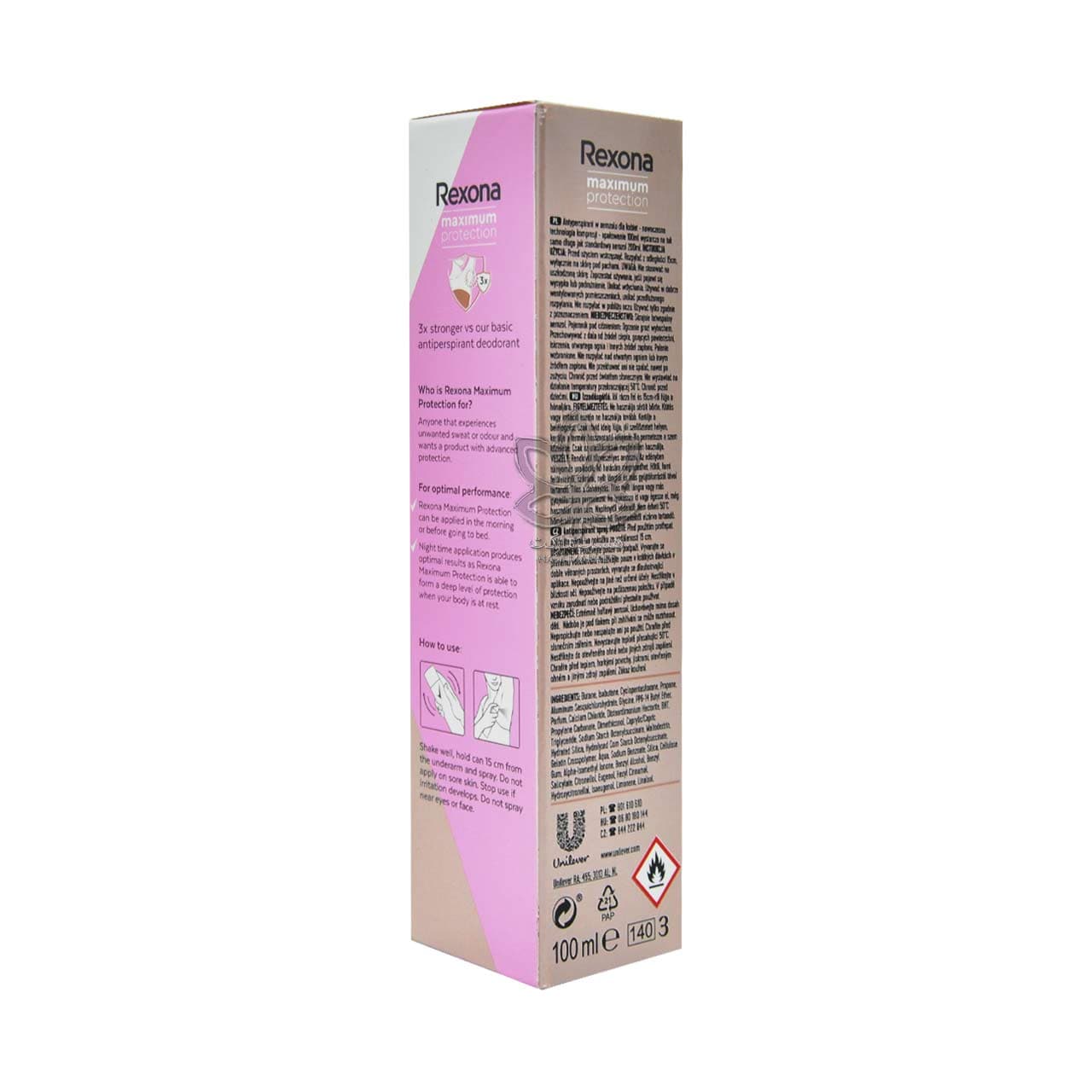 اسپری ضد تعریق قوی کانفیدنس 100 میل ماکسیمم پروتکشن رکسونا – rexona — تصویر ۴