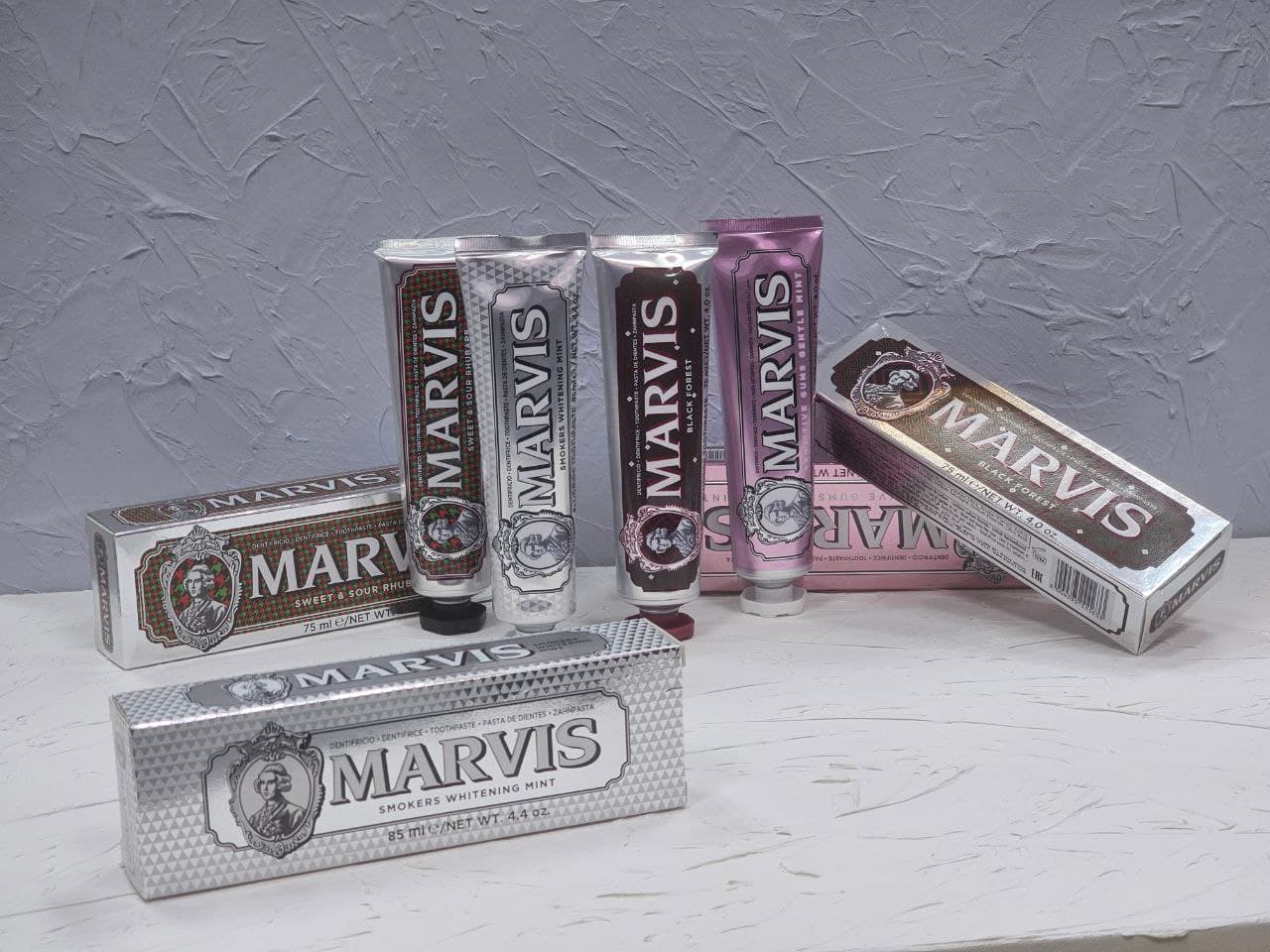 خمیر دندان ریواس ترش و شیرین مارویس Marvis Sweet and Sour Rhubarb حجم ۷۵ میل — تصویر ۵